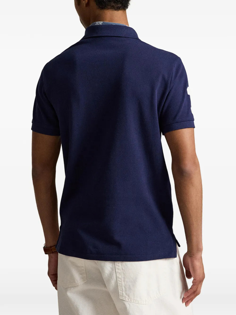 sash-stripe polo shirt