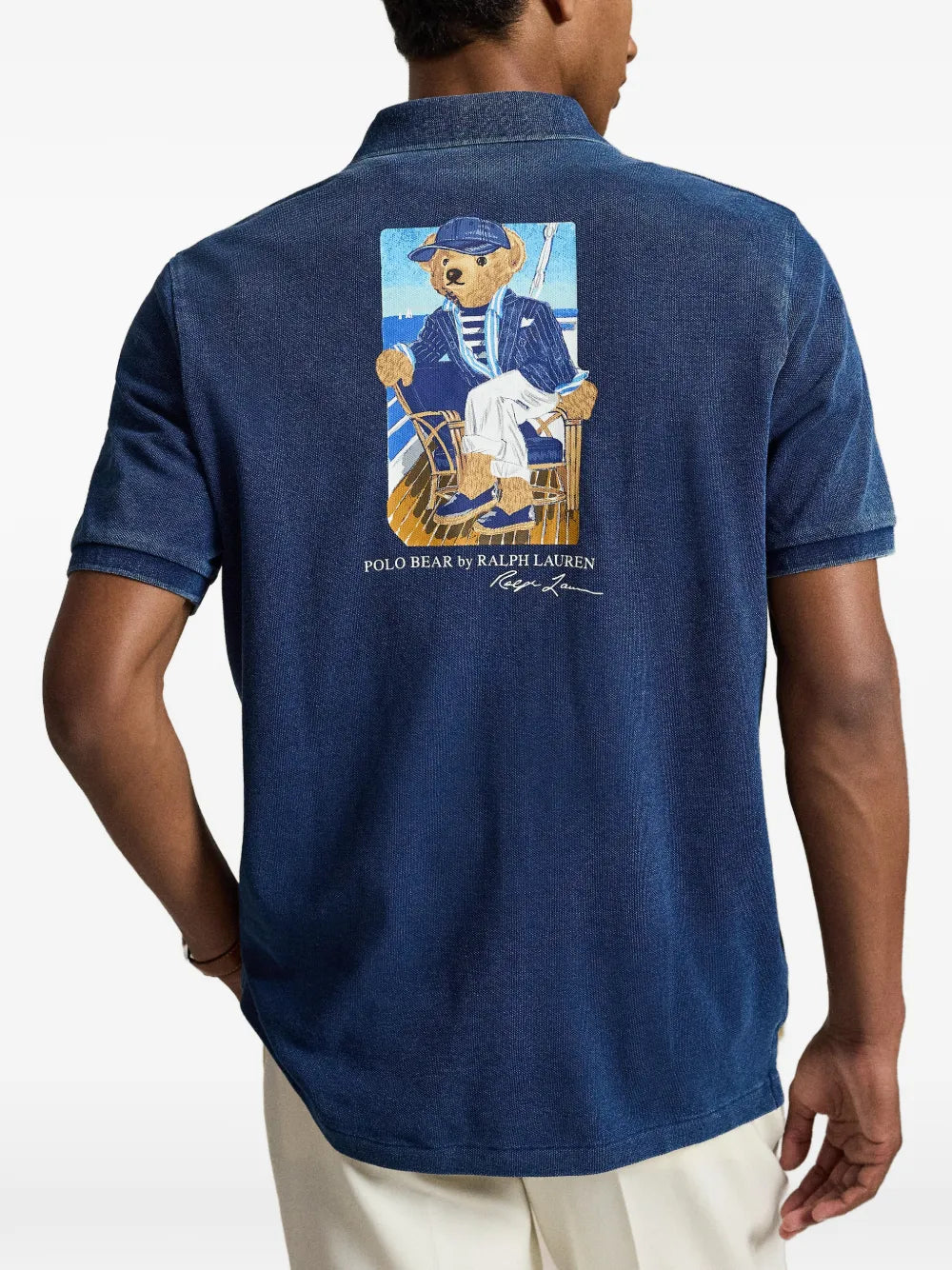 Polo Bear mesh polo shirt