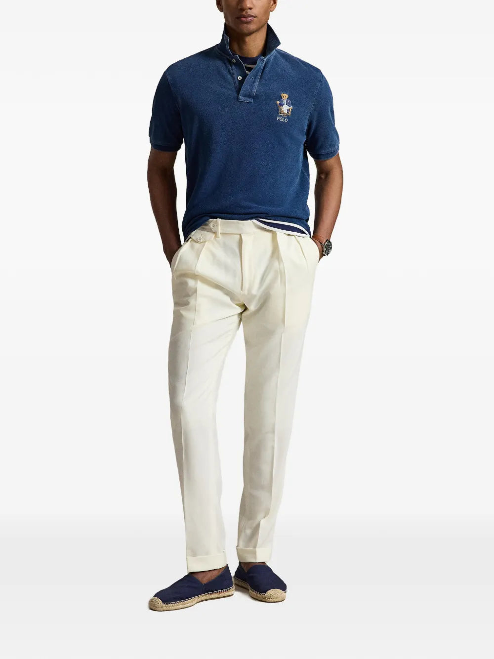 Polo Bear mesh polo shirt