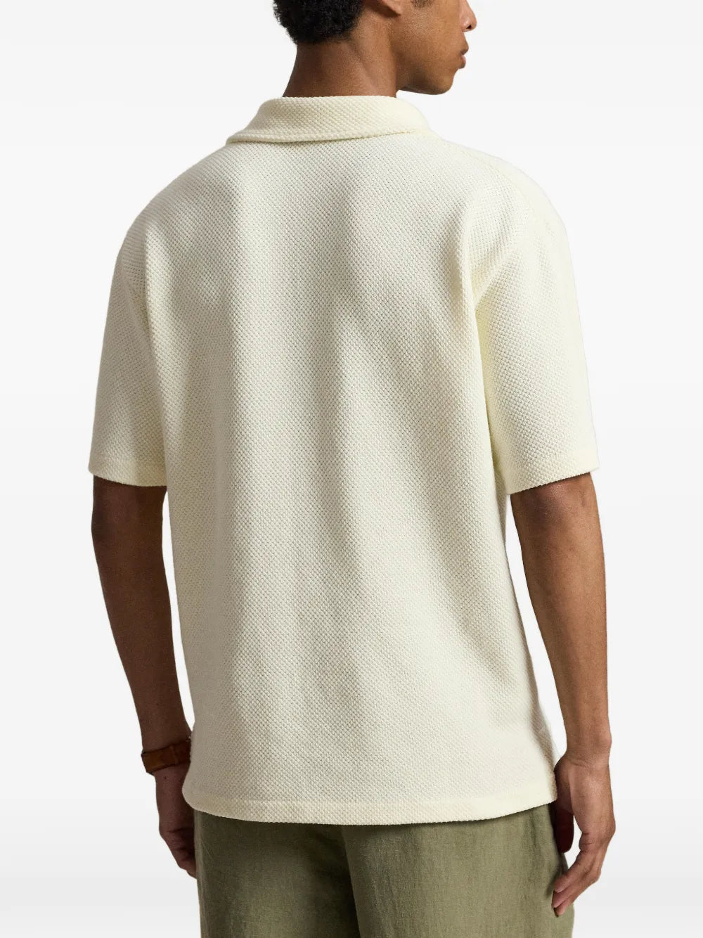 textured polo shirt