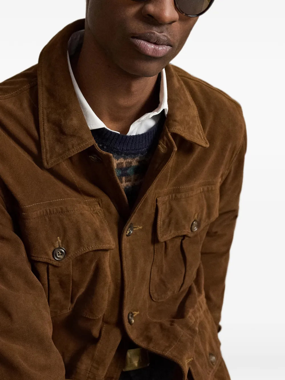 suede safari jacket