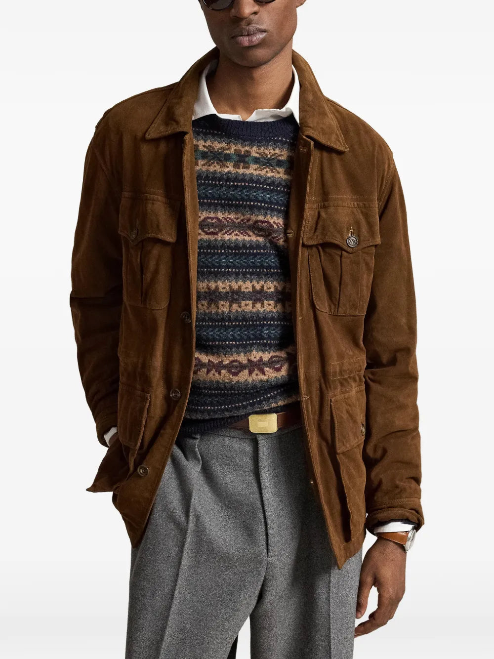 suede safari jacket