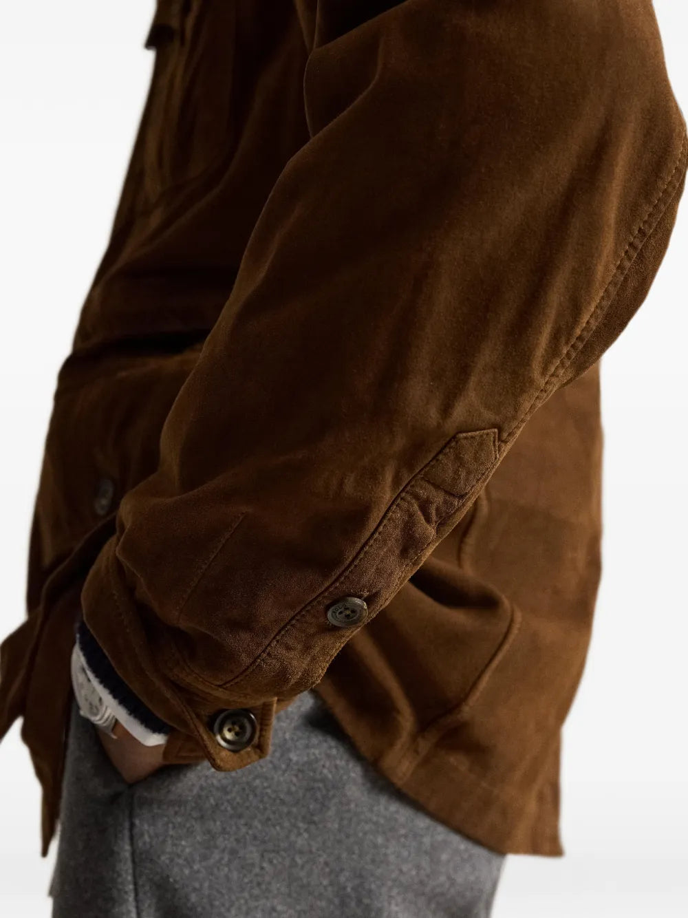 suede safari jacket