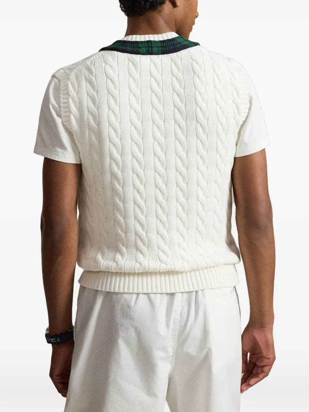 relaxed fit cricket sweater vest