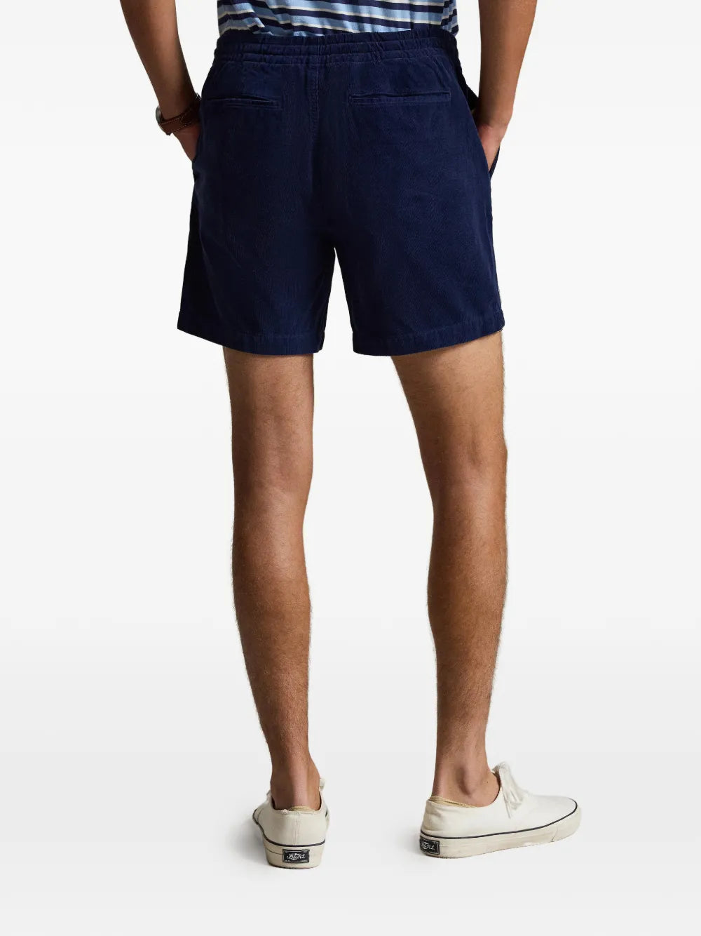 logo-embroidered short