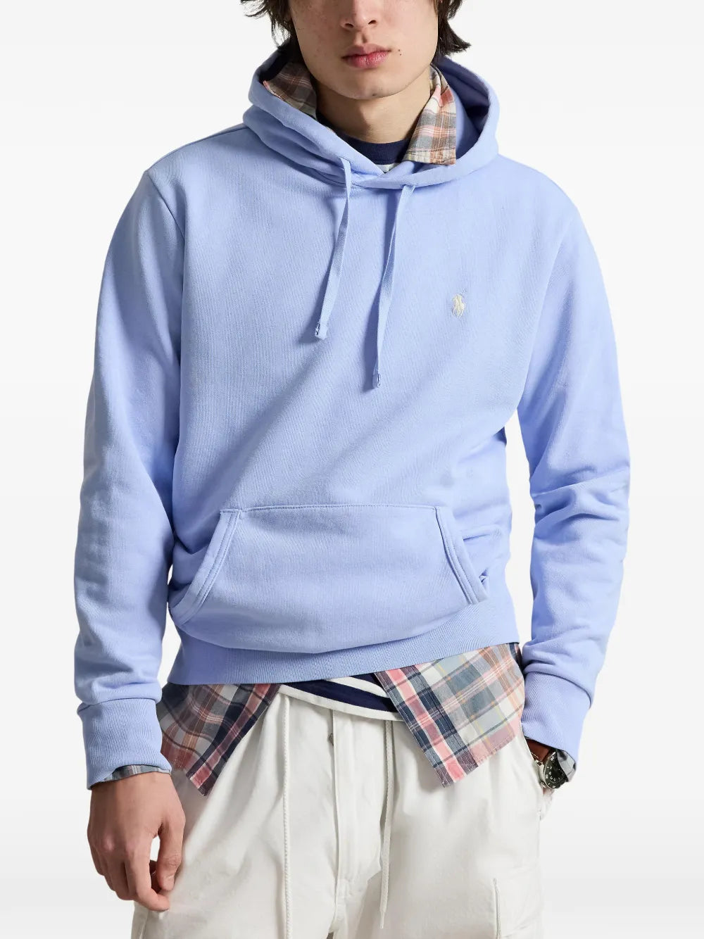 logo-embroidered hoodie