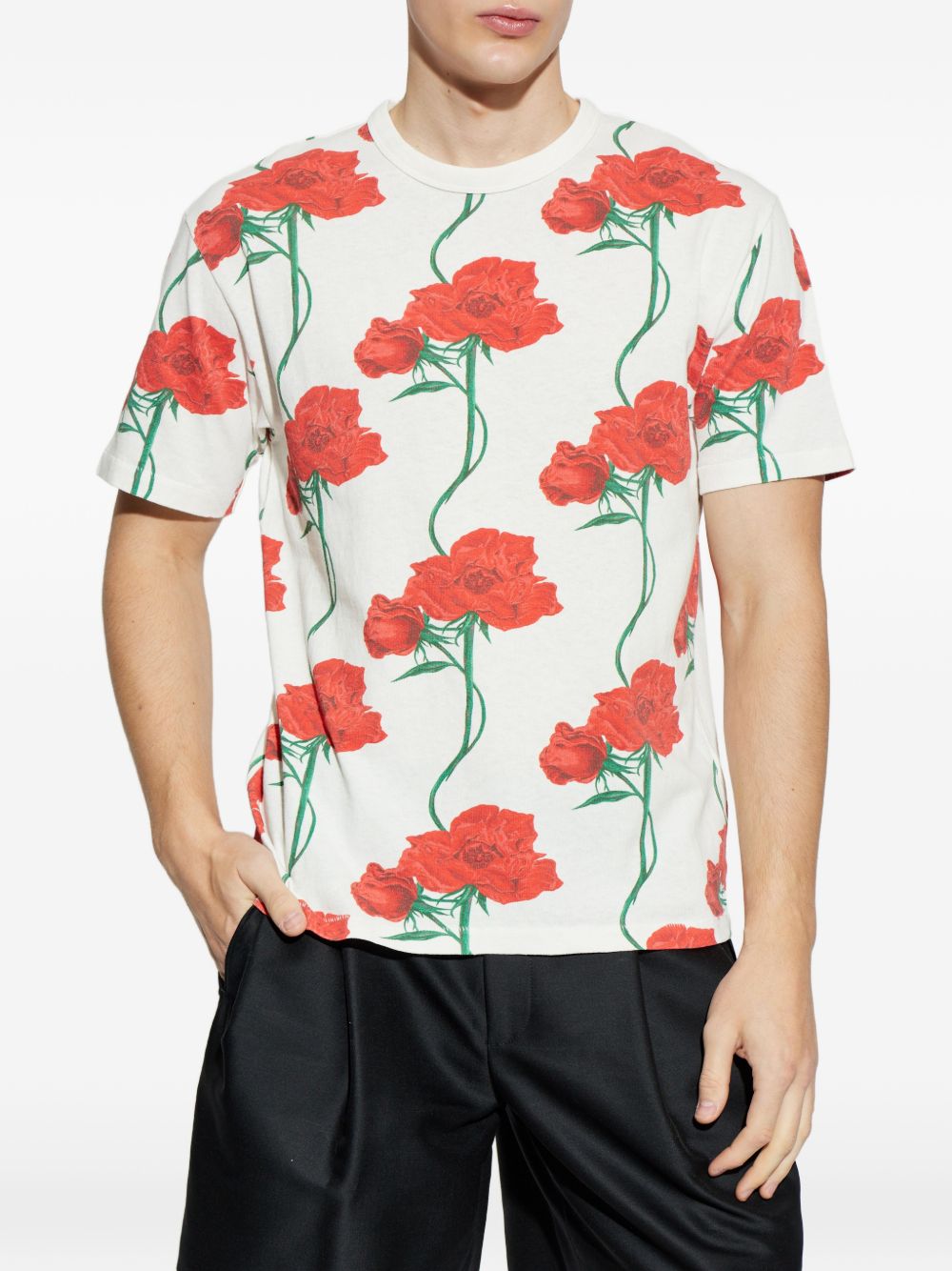 floral print t-shirt