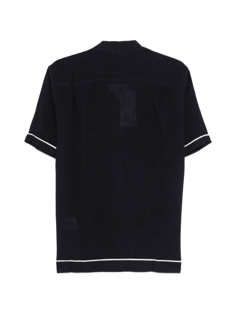 short-sleeve piped shirt