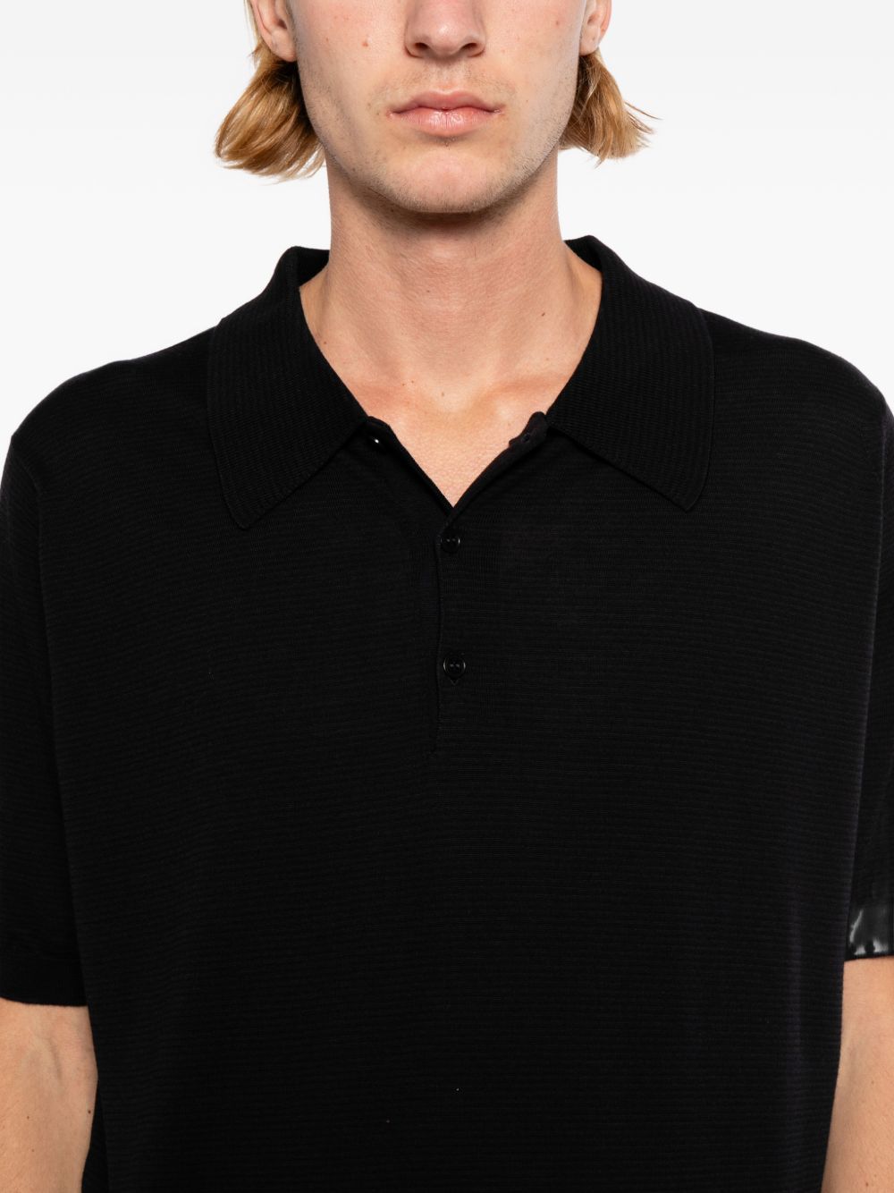 elvins fine stripe polo shirt