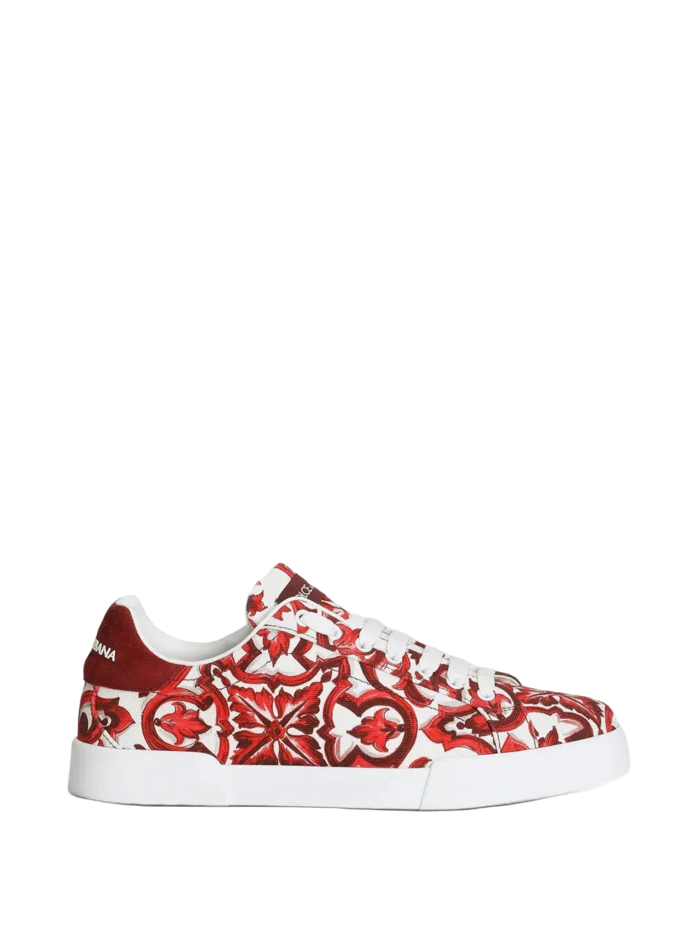 Majolica-Print Canvas Portofino Sneakers