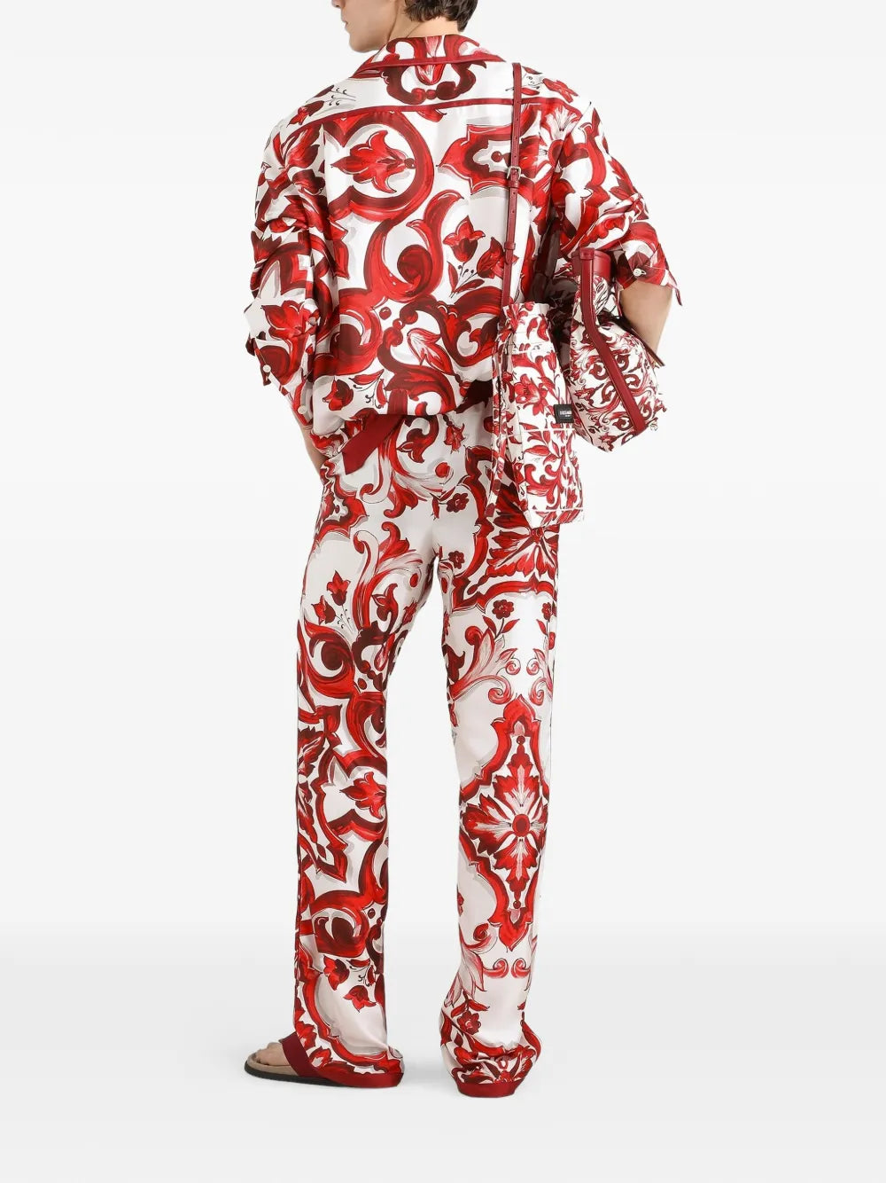  Majolica-print Vanity twill shirt