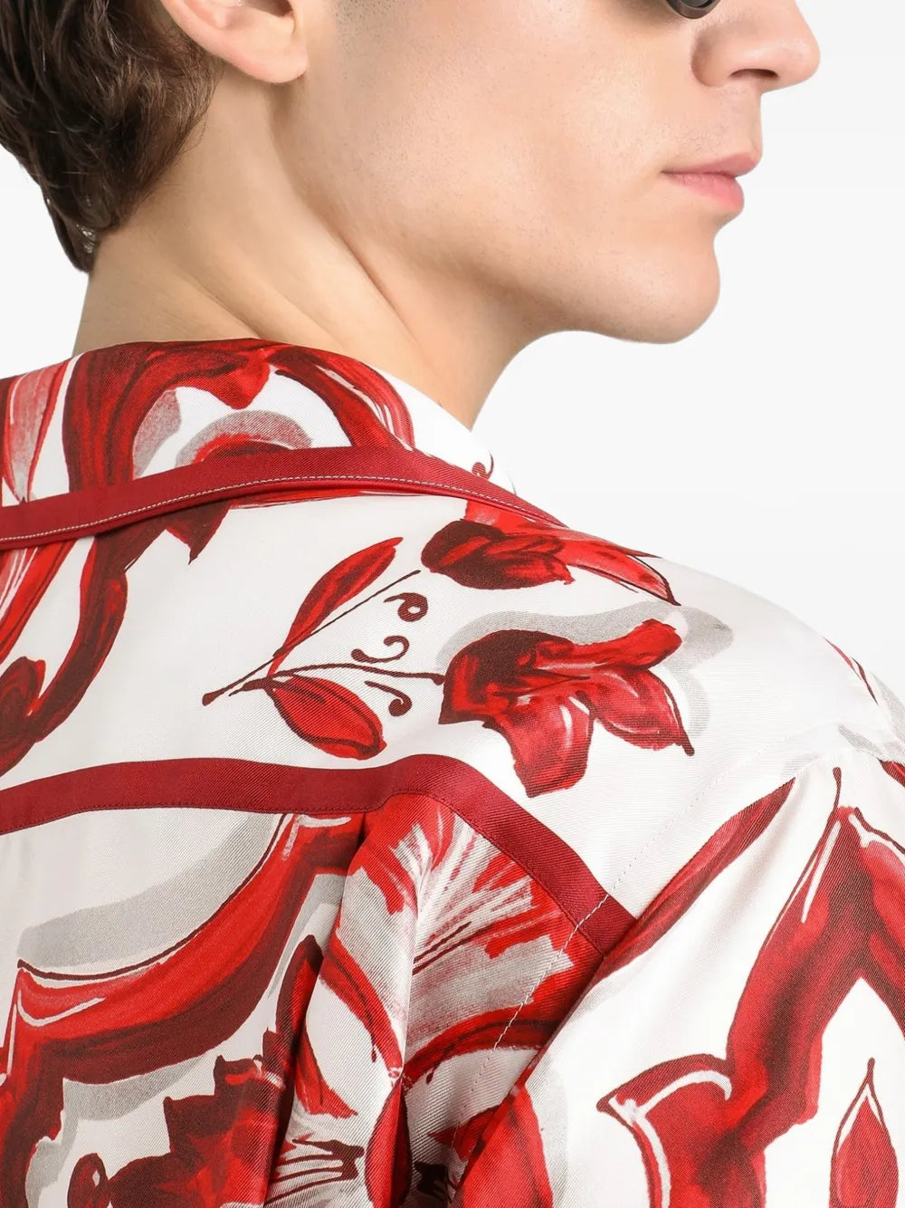  Majolica-print Vanity twill shirt