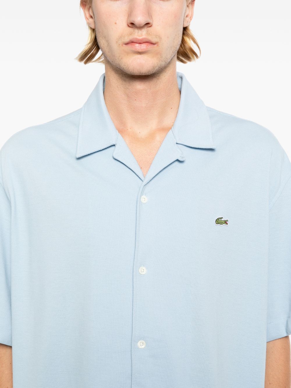 logo-embroidered shirt