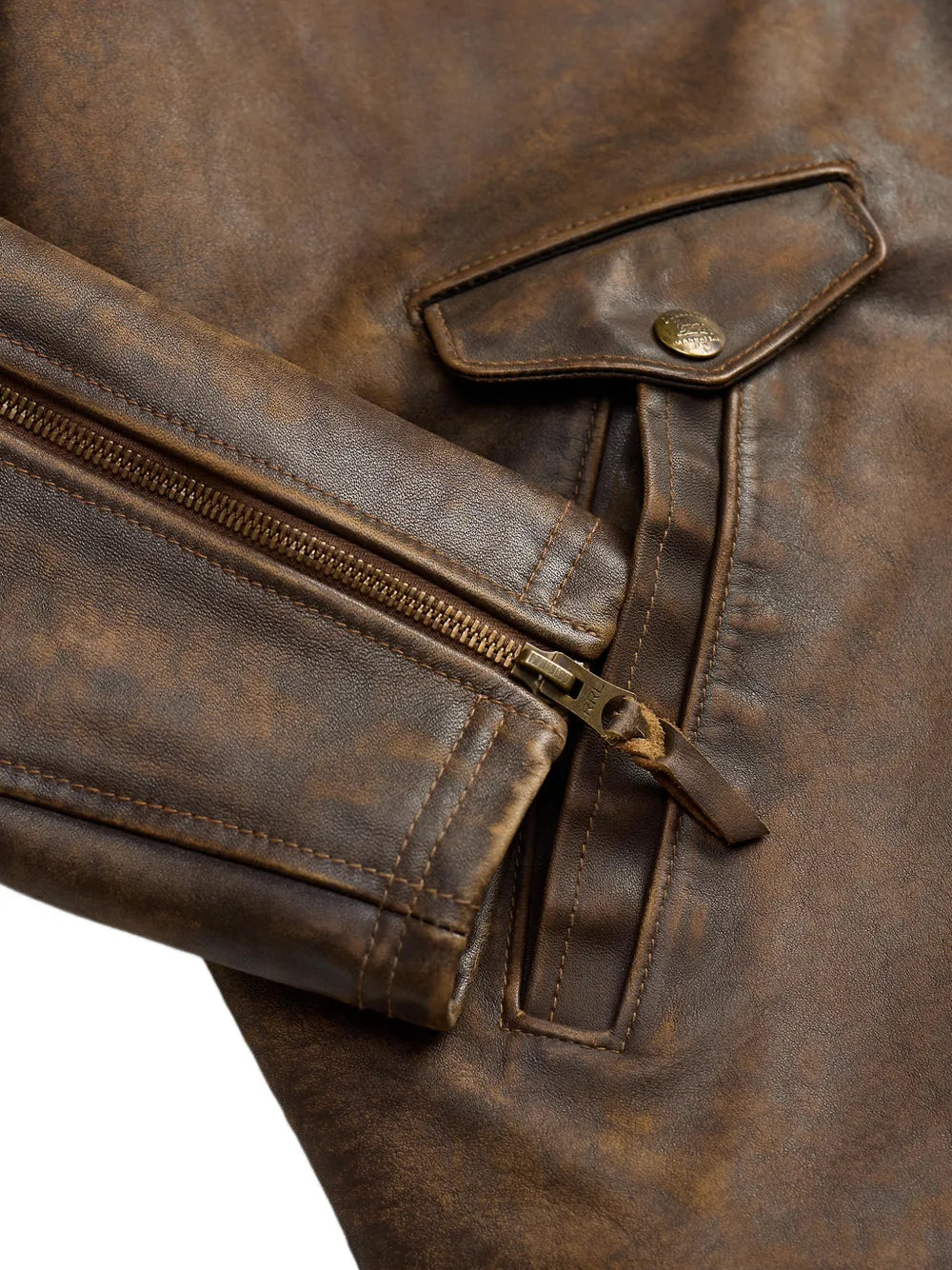 Zip Leather Jacket