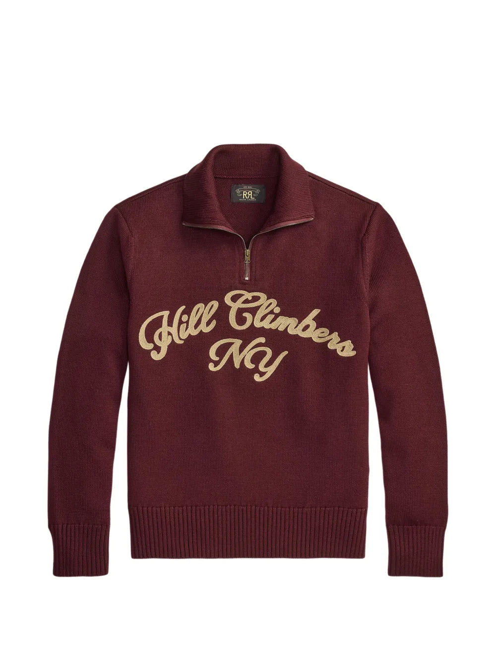 quarter-zip wool sweater