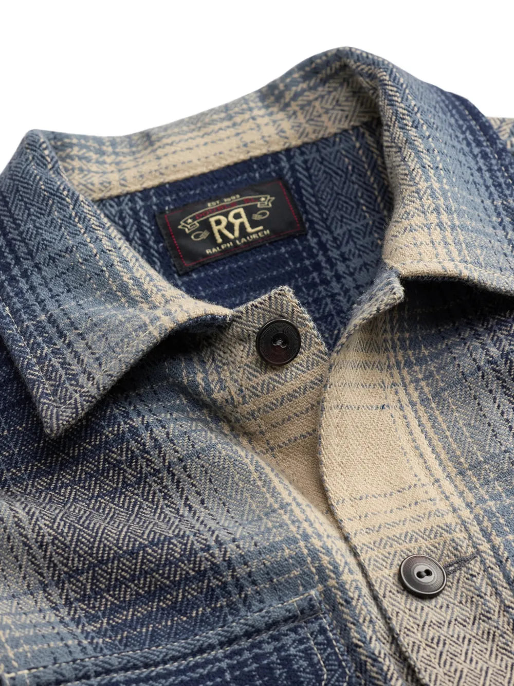 check button wool shirt