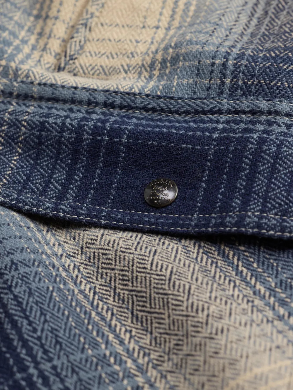 check button wool shirt