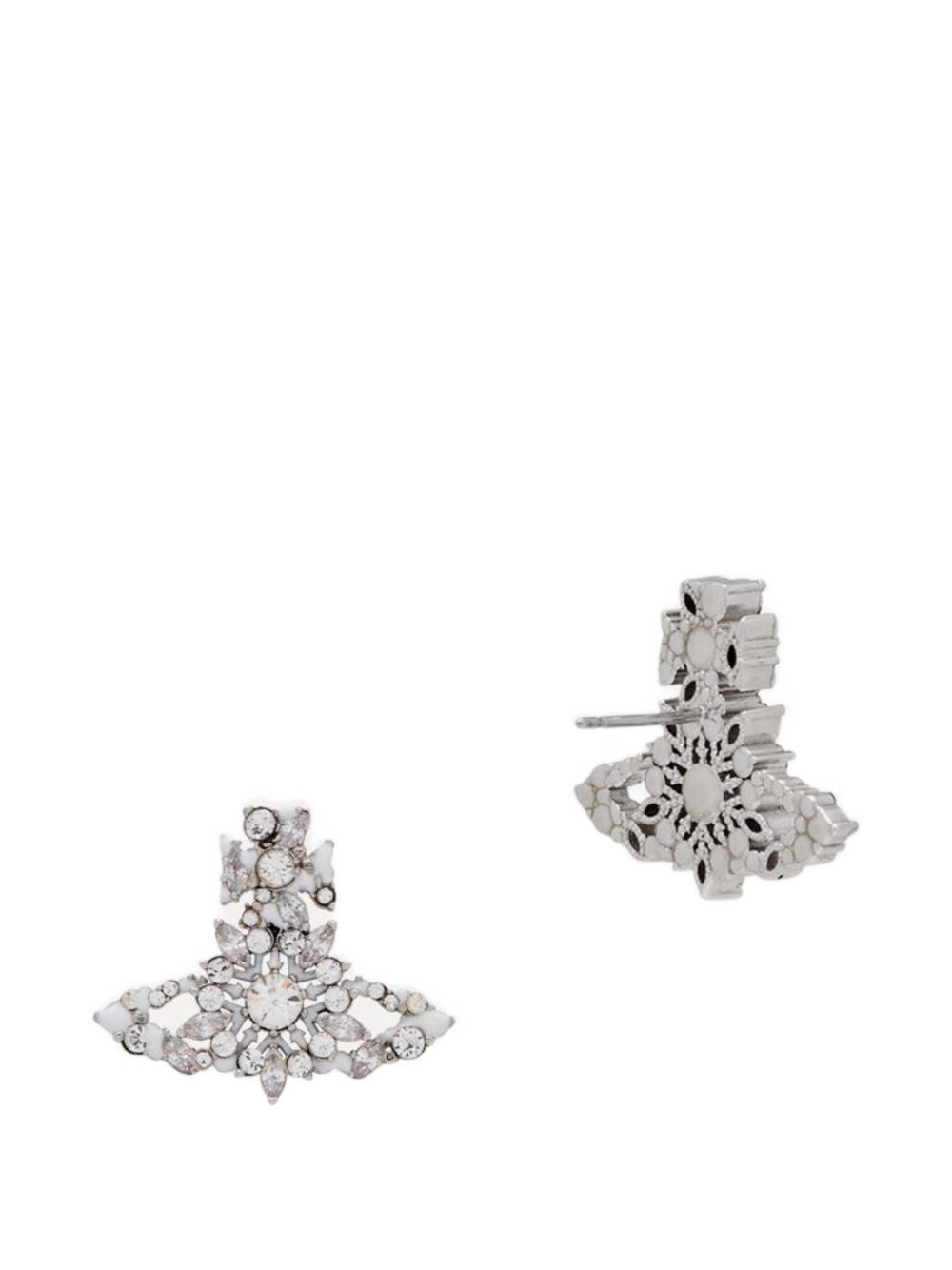 crystal-embellishment earrings