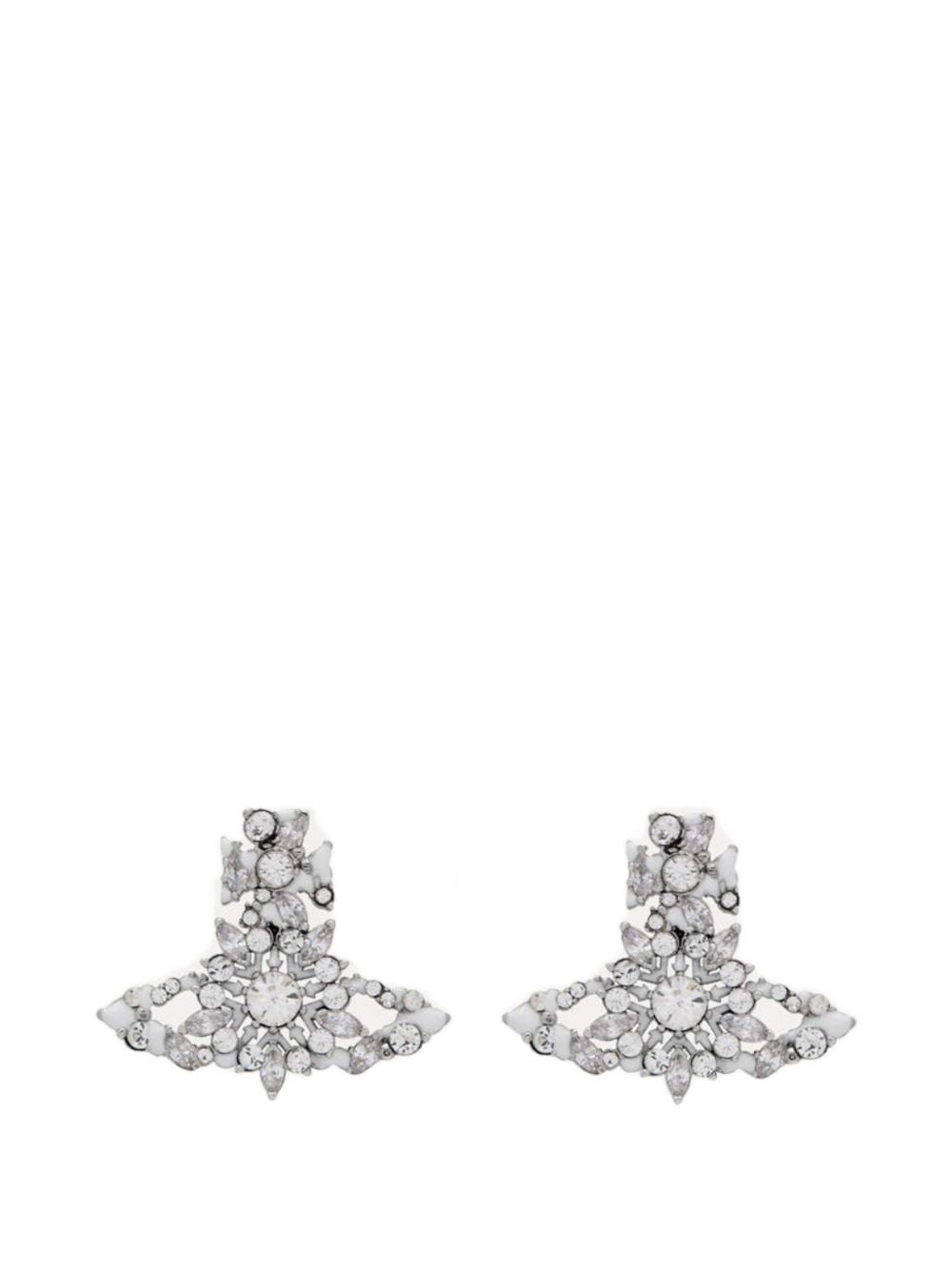 crystal-embellishment earrings