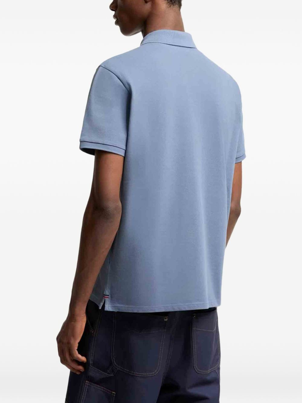 logo-patch polo shirt