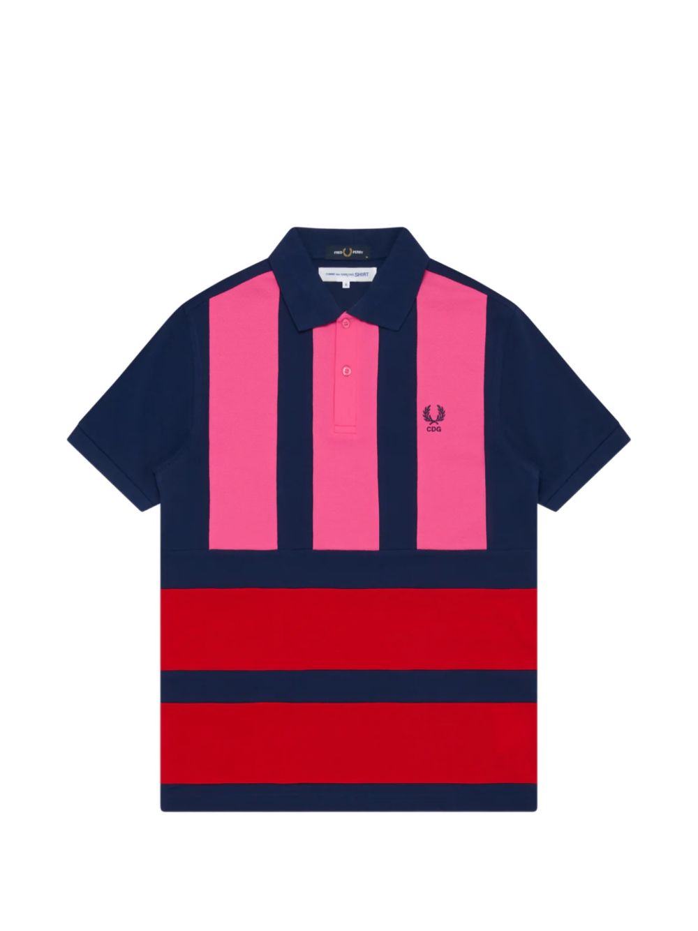 x Ferd Perry striped short-sleeve polo shirt