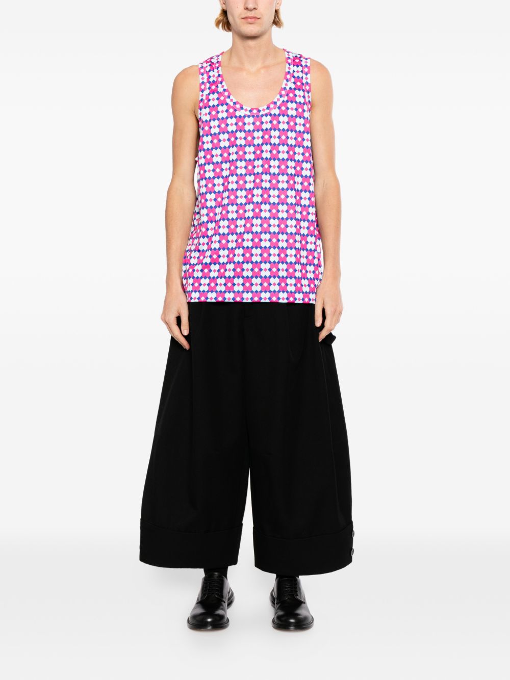 patterned vest