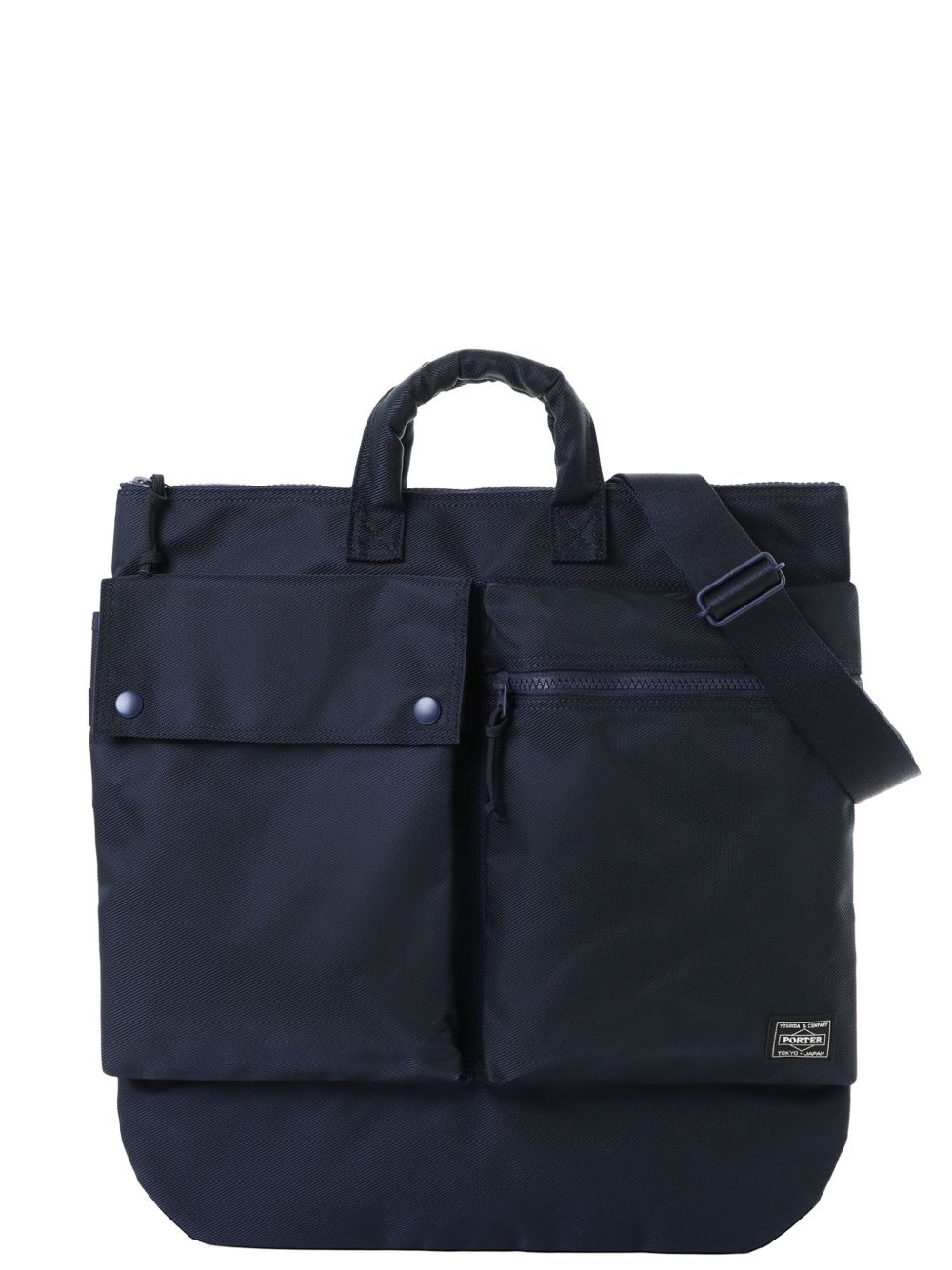 pocket top-handle shoulder bag
