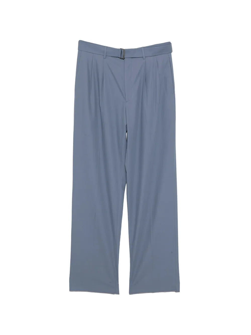 Belted Straight-Leg Trousers