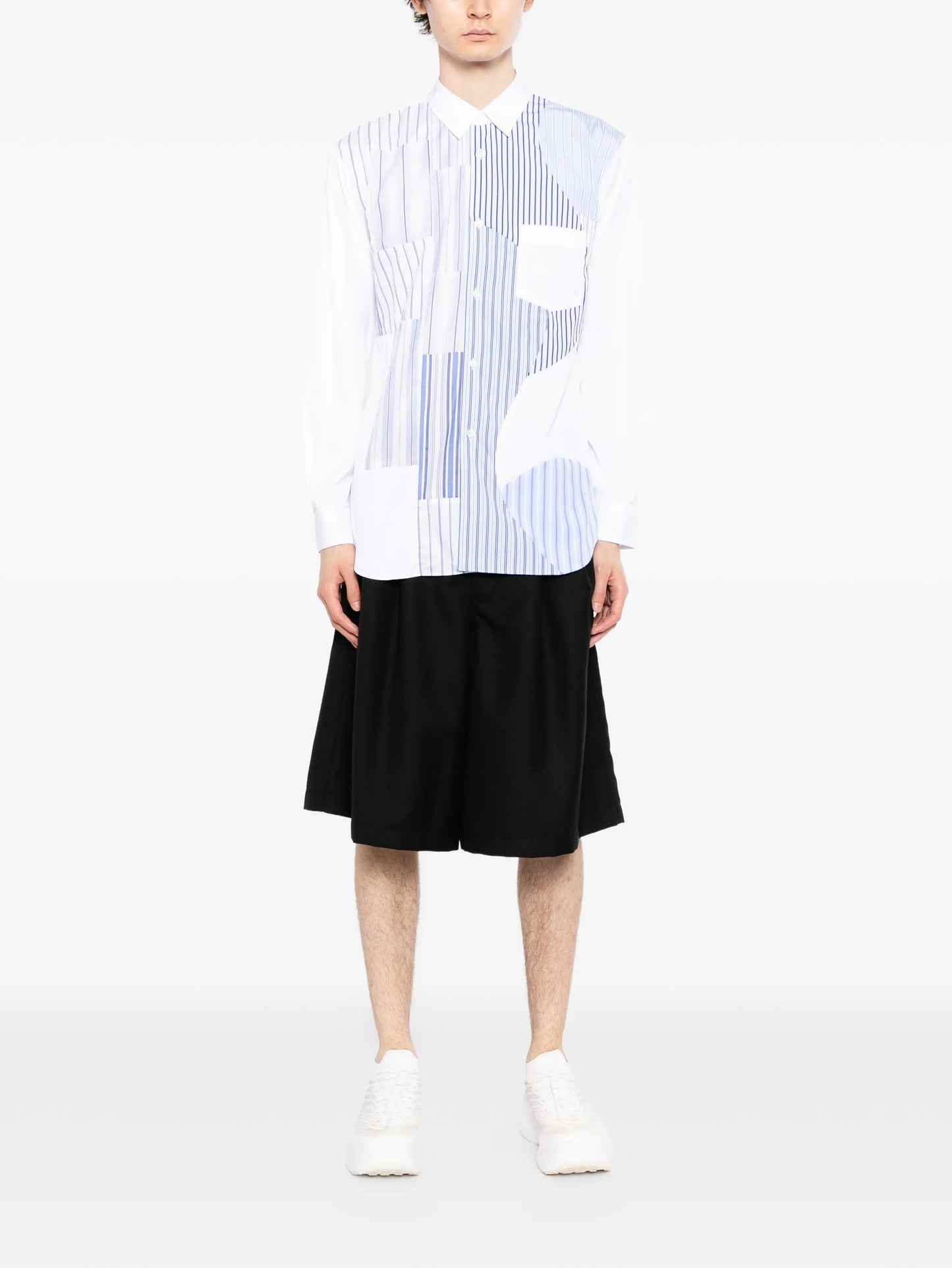Patchwork Striped Shirt