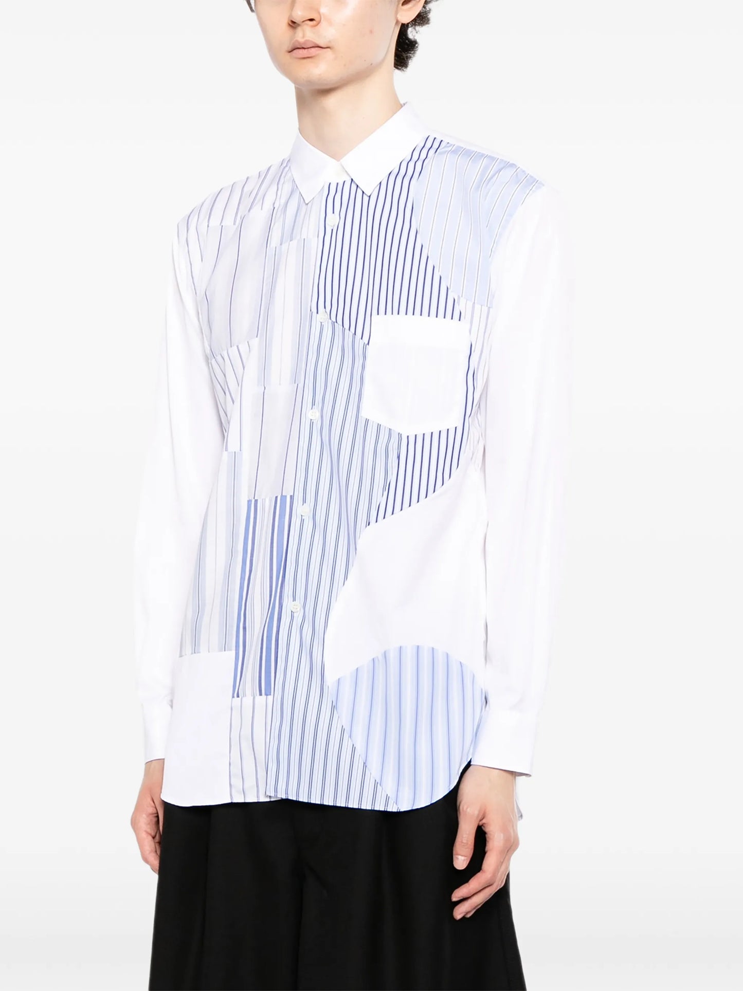 Patchwork Striped Shirt