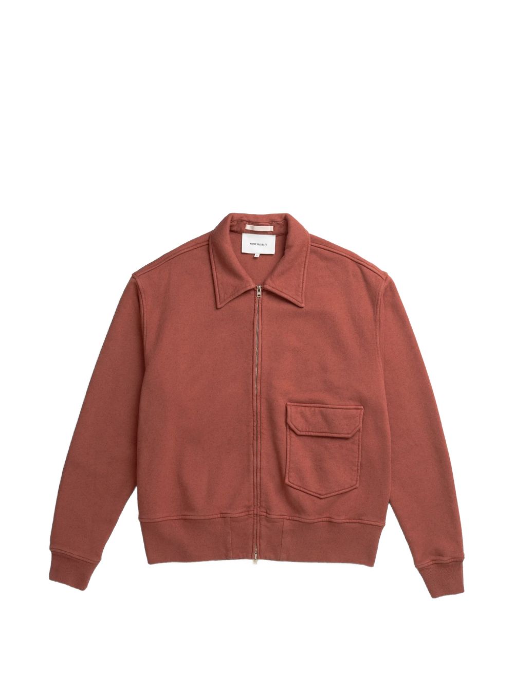 zip-collar sweatshirt