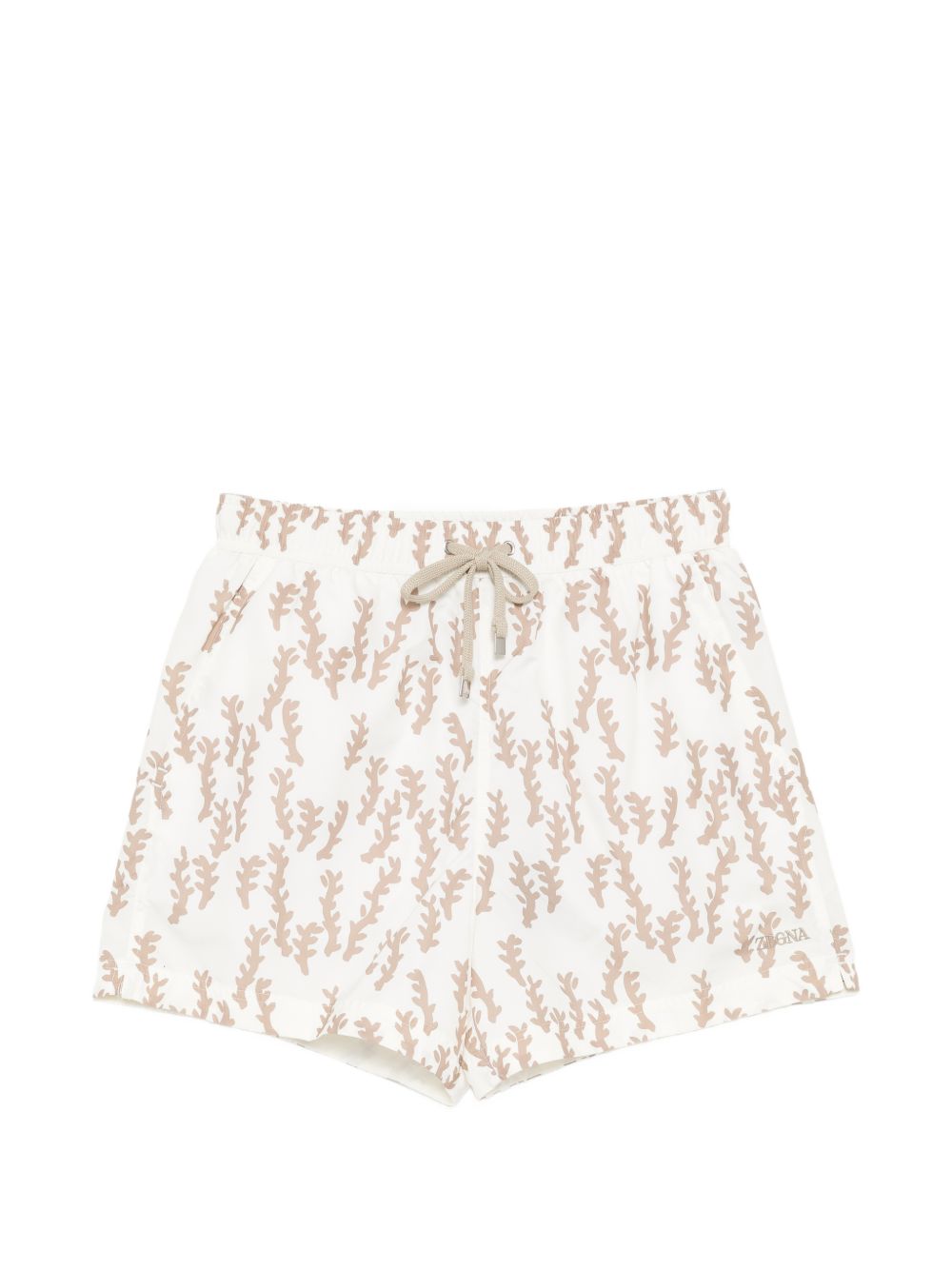printed drawstring swim shorts