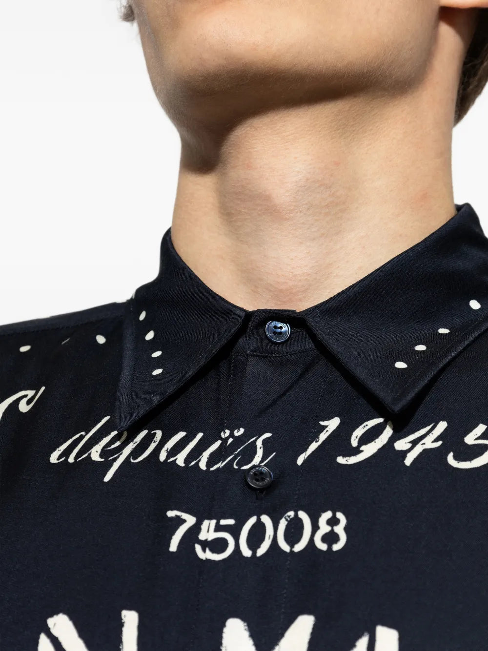 logo-print long-sleeve shirt