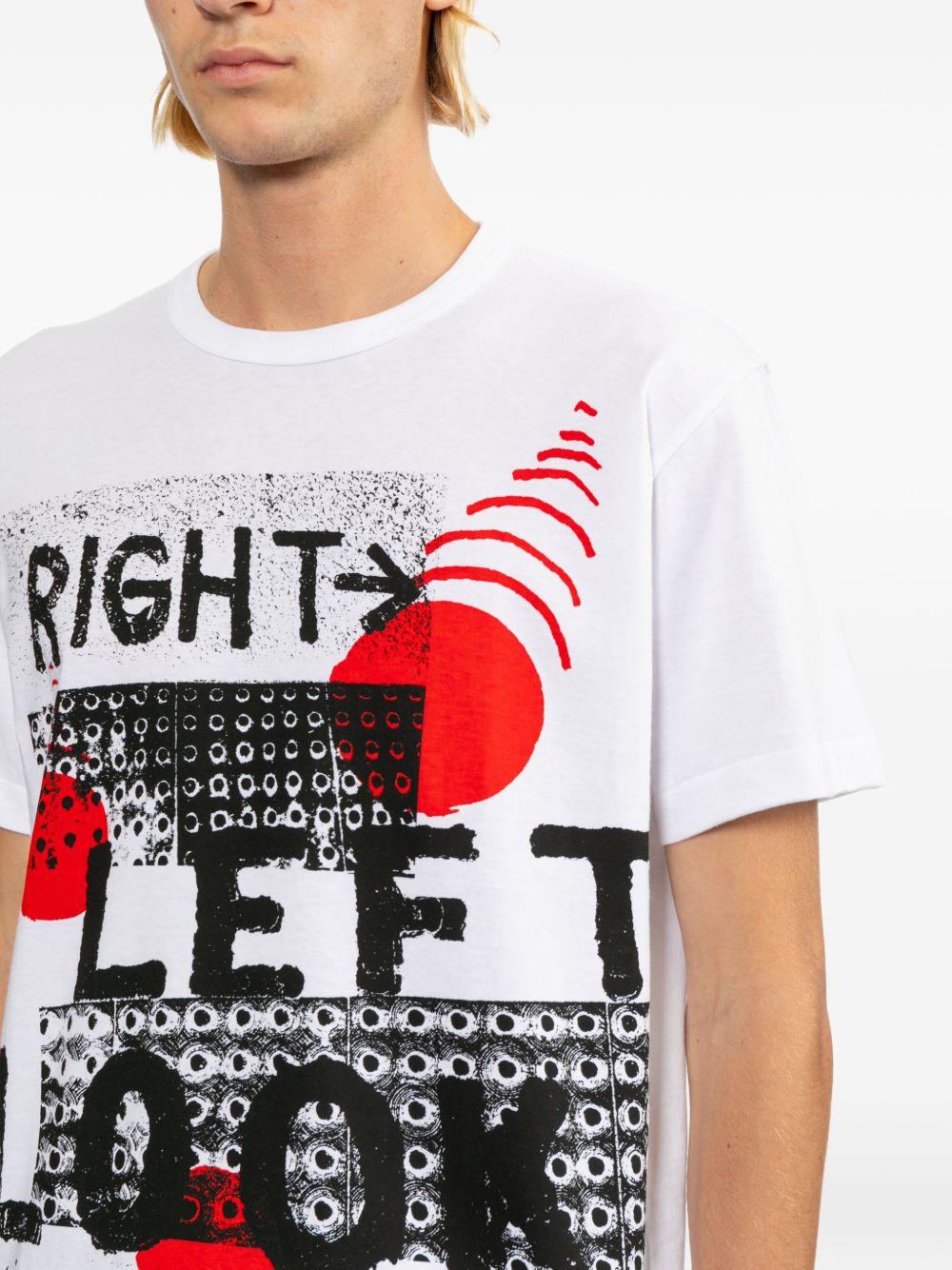 slogan-print T-shirt