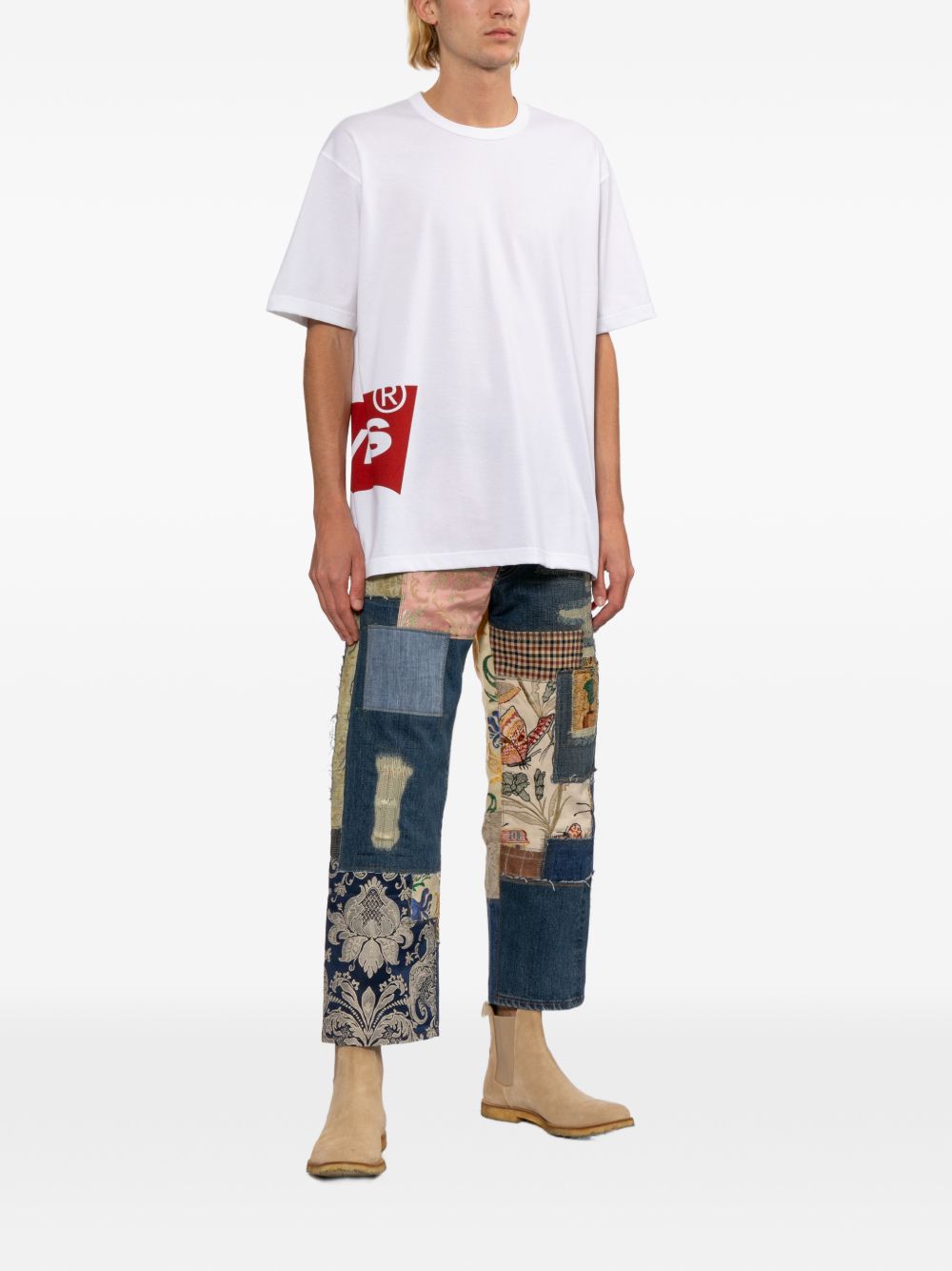 x Levi's logo-print T-shirt