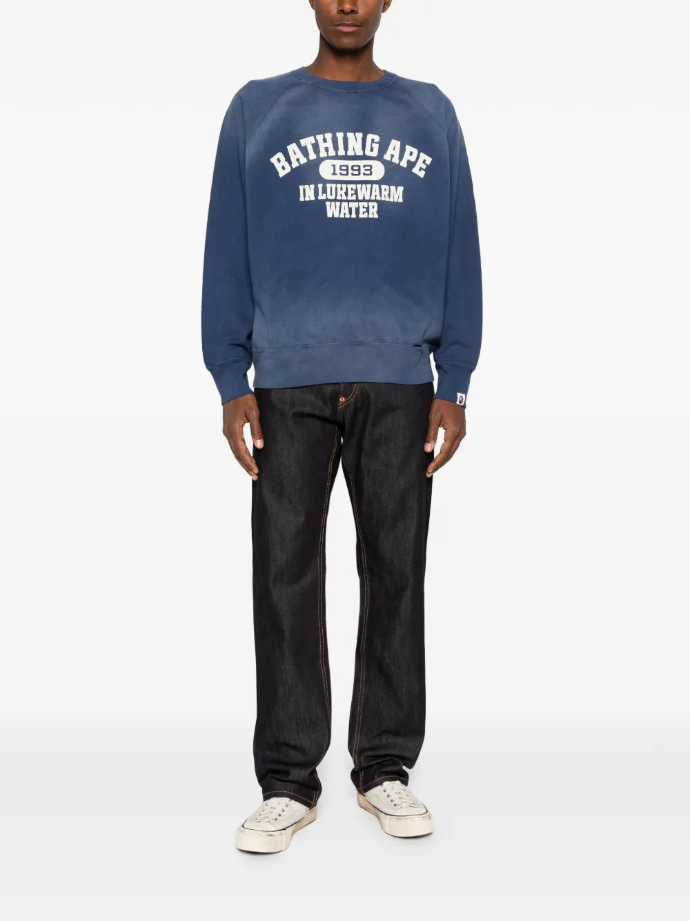 Seagull contrast-stitch jeans