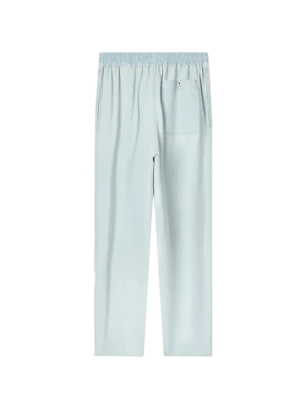 bleached chambray track-pants