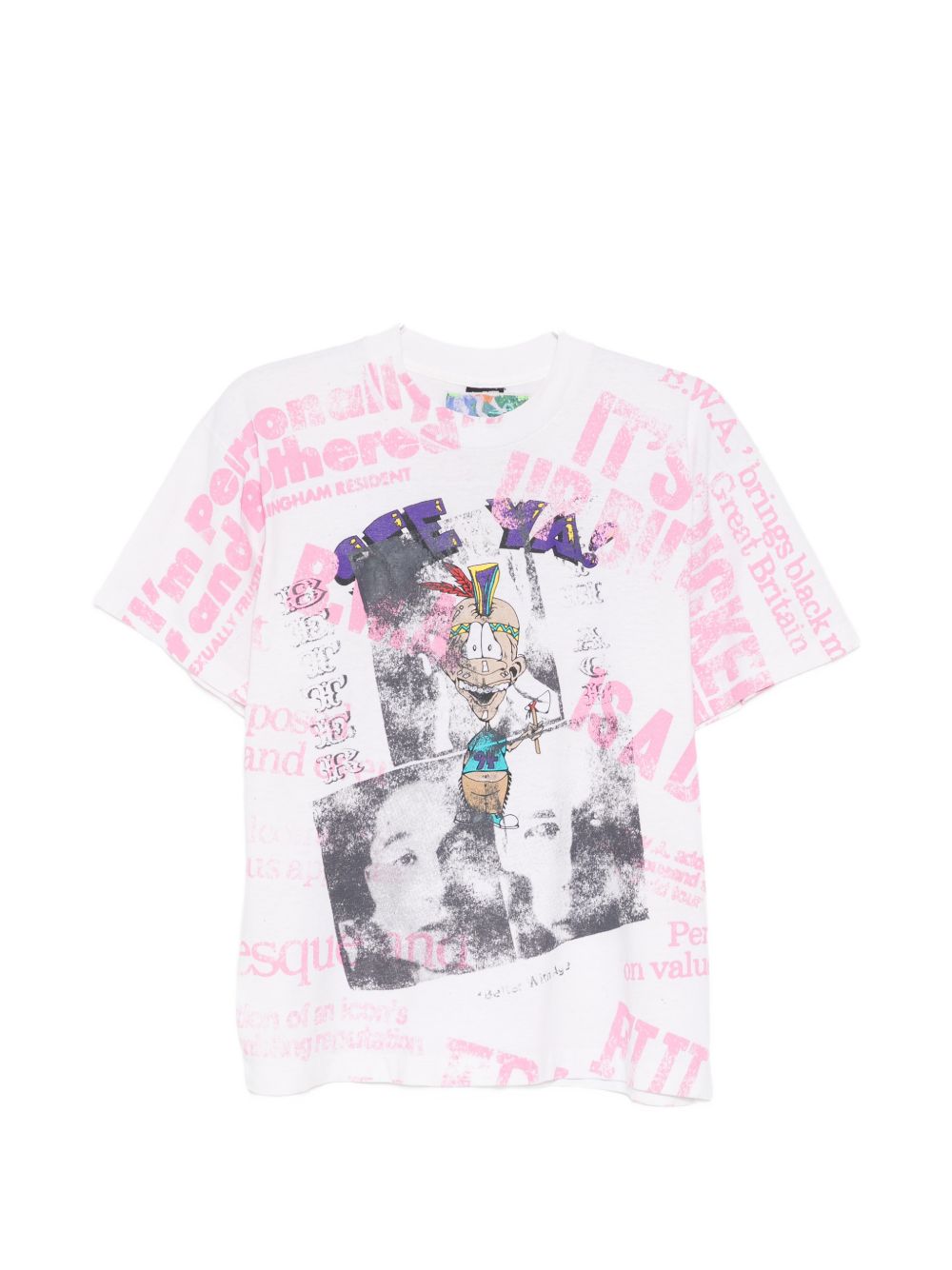 graphic-print tie-dye T-shirt