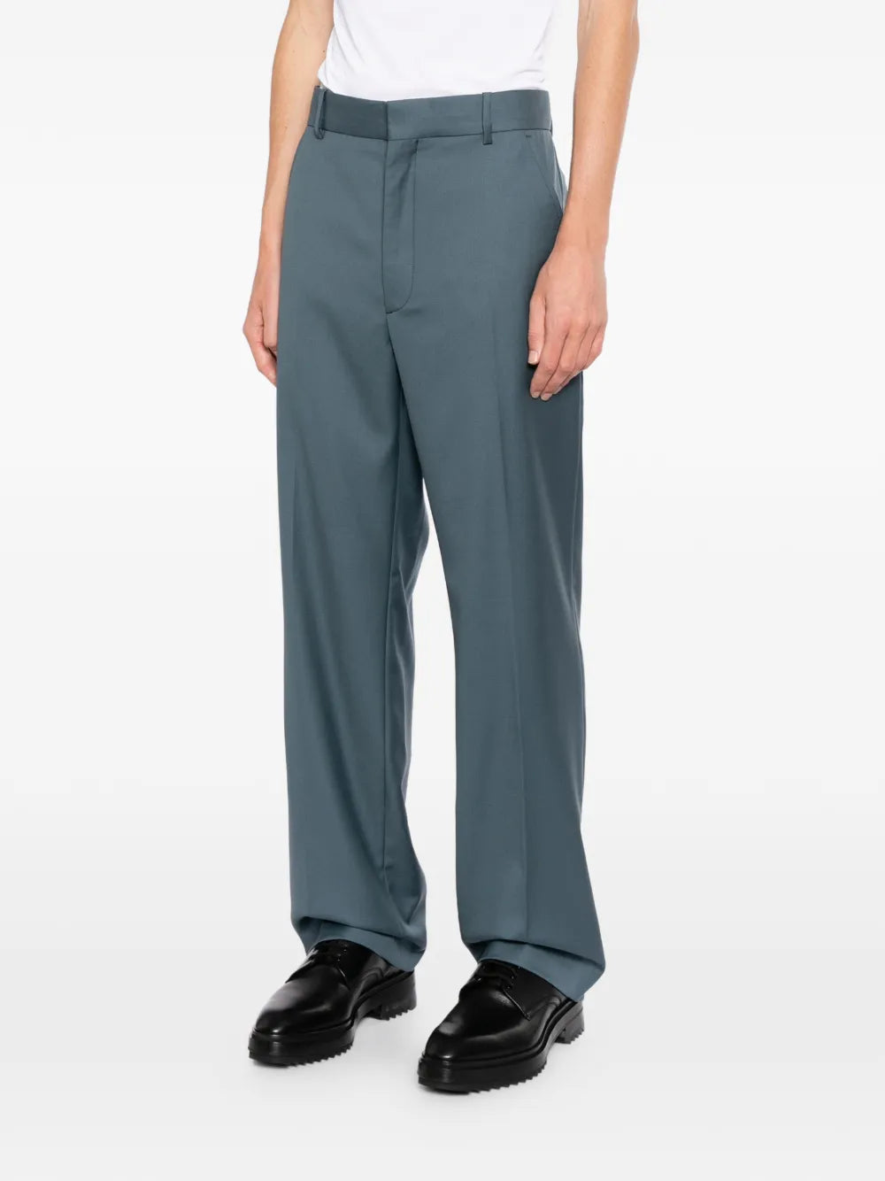 virgin-wool tailored trousers