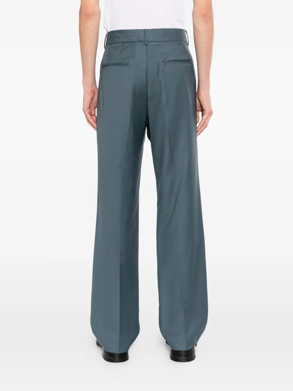 virgin-wool tailored trousers