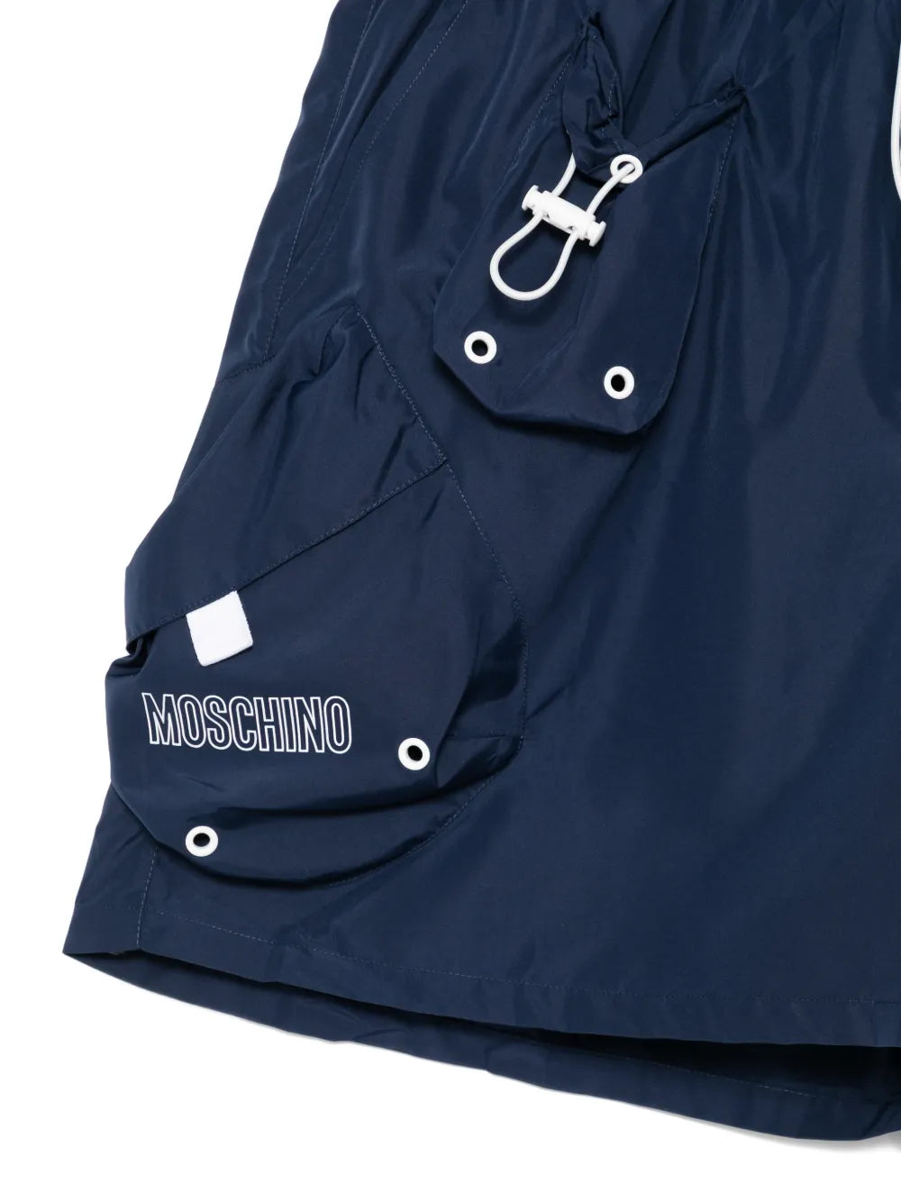 cargo-pocket swim shorts