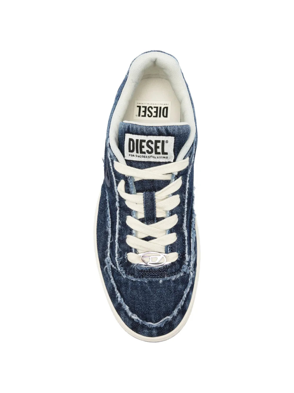 S-Tracker-D Low distressed-denim sneakers