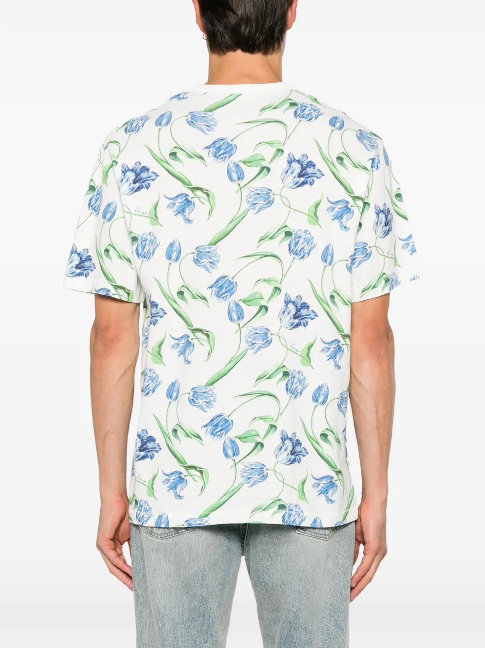 tulip-print T-shirt