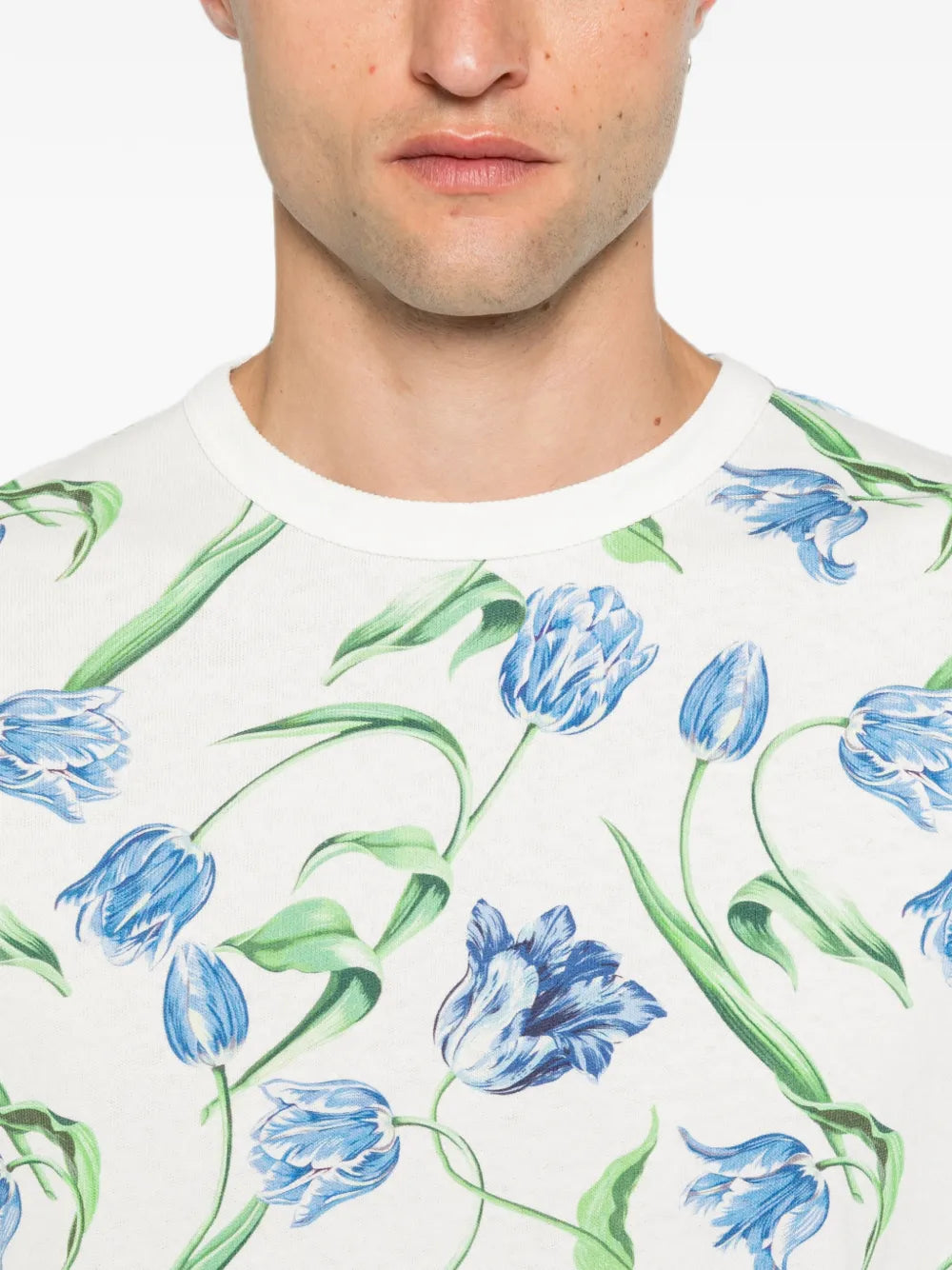 tulip-print T-shirt