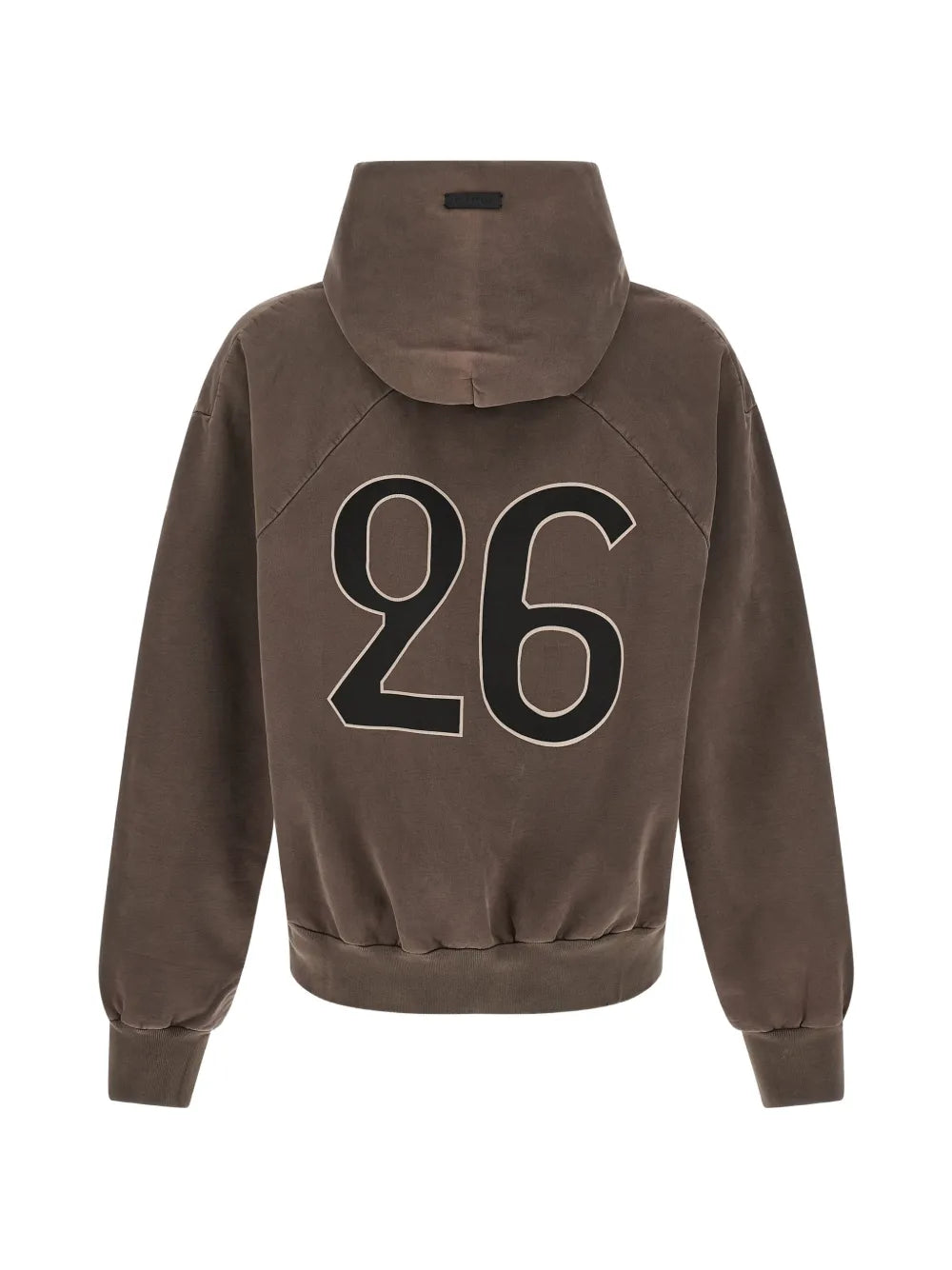graphic-print raglan-sleeve hoodie