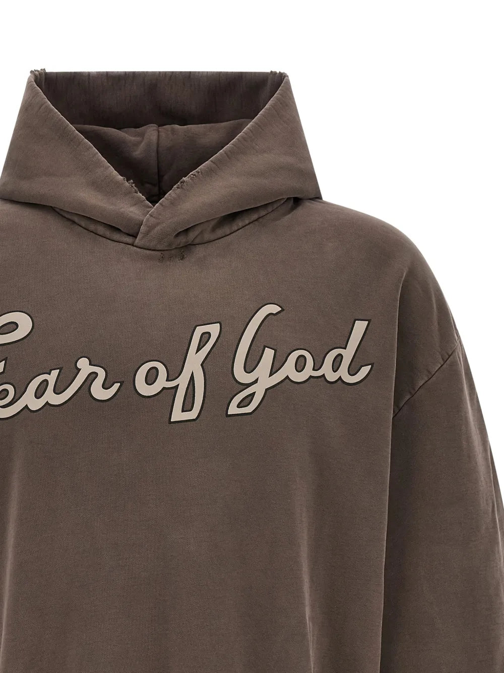 graphic-print raglan-sleeve hoodie