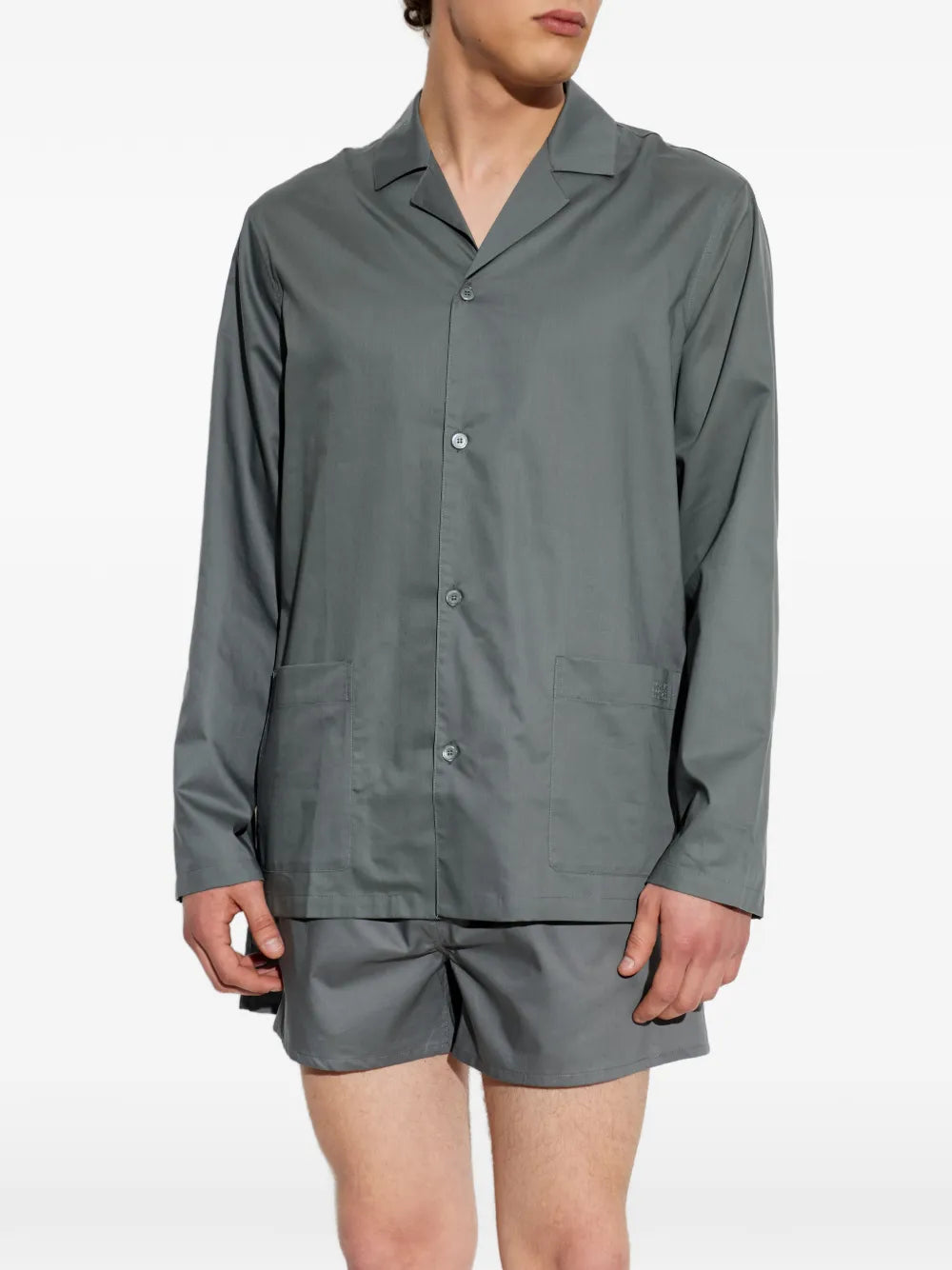 Patch-Pocket Notched-Collar Shirt