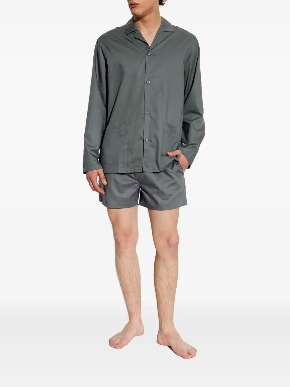 Patch-Pocket Notched-Collar Shirt