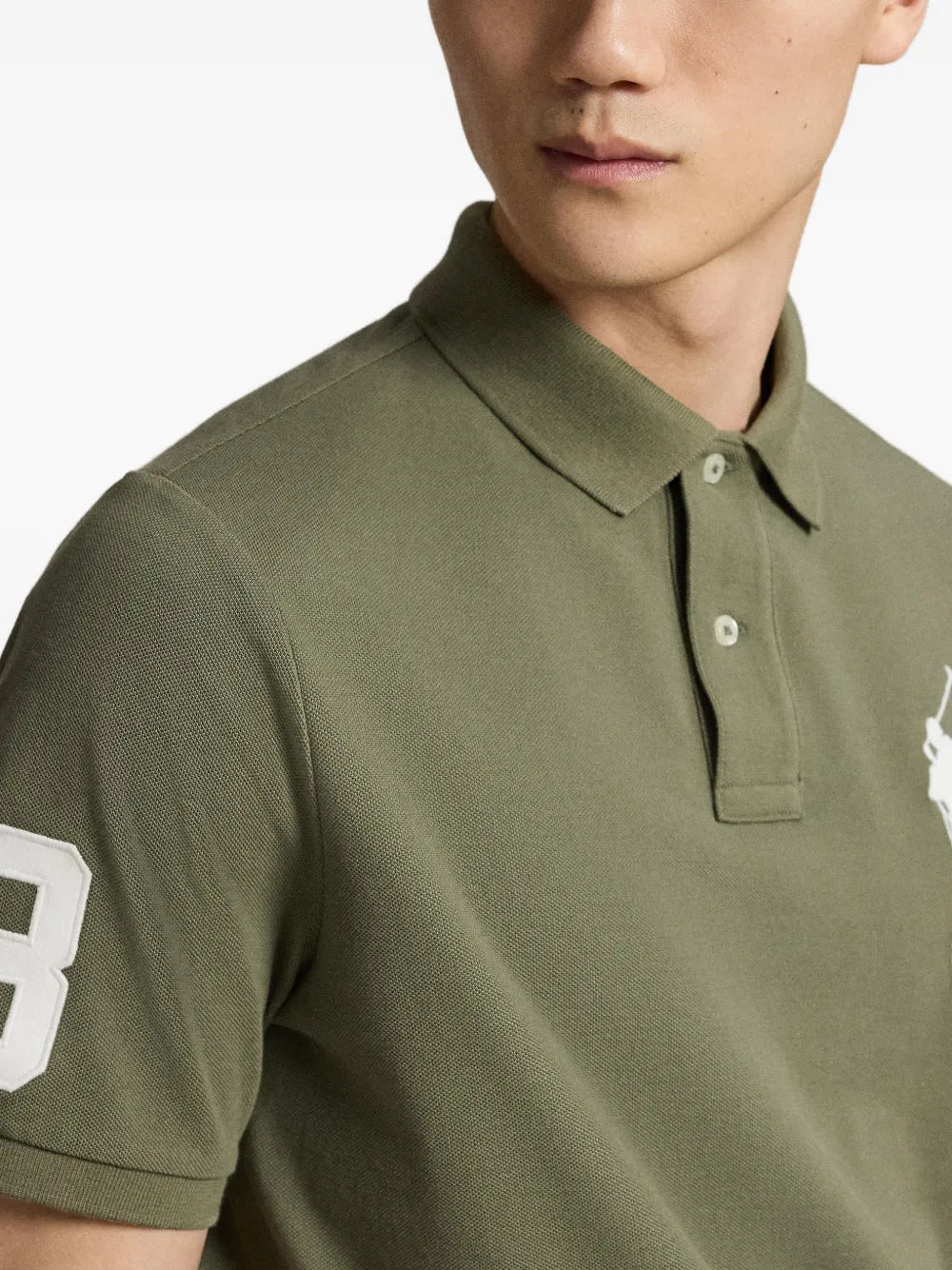 logo-detail polo shirt