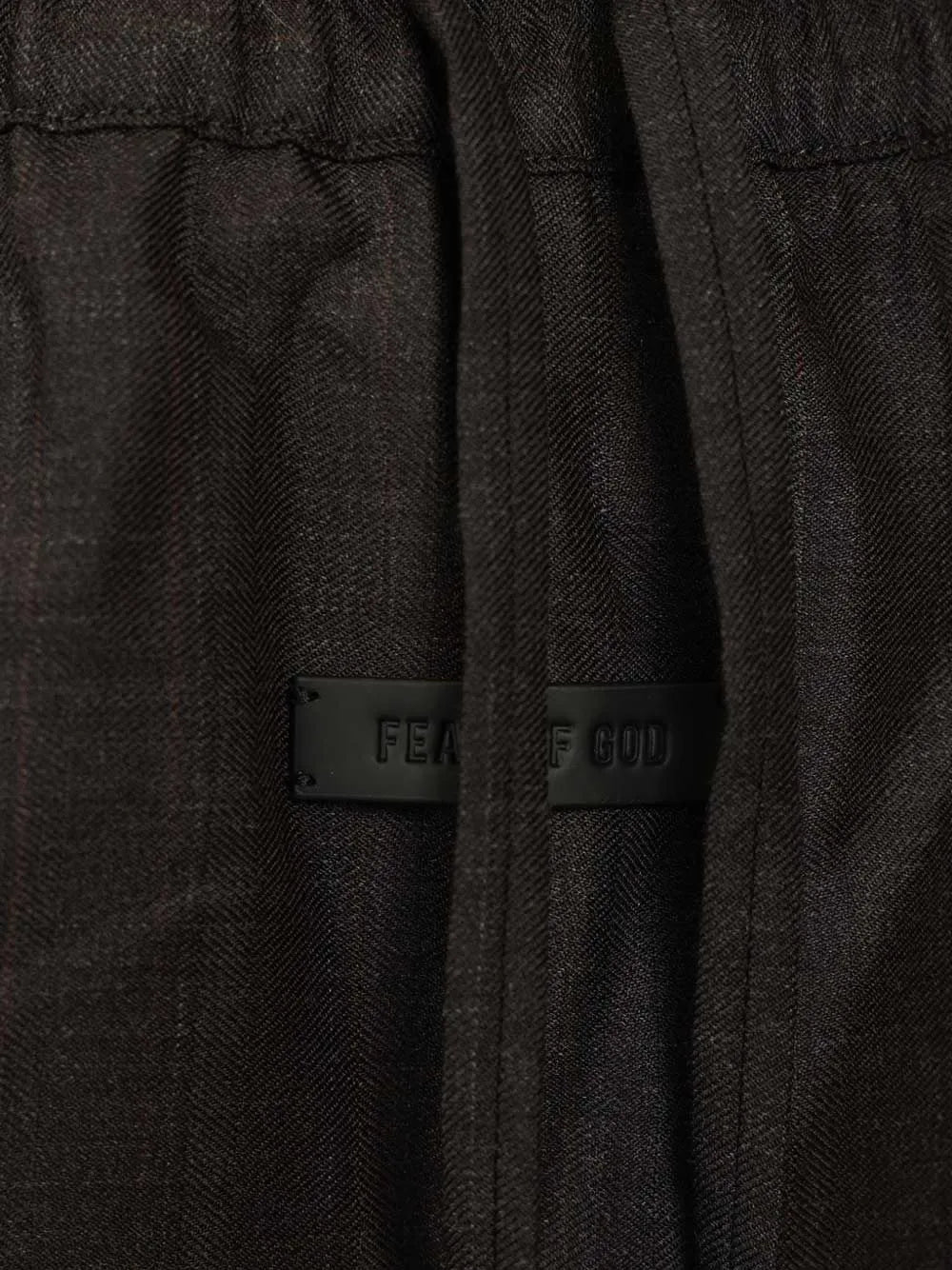 wide leg drawstring trousers